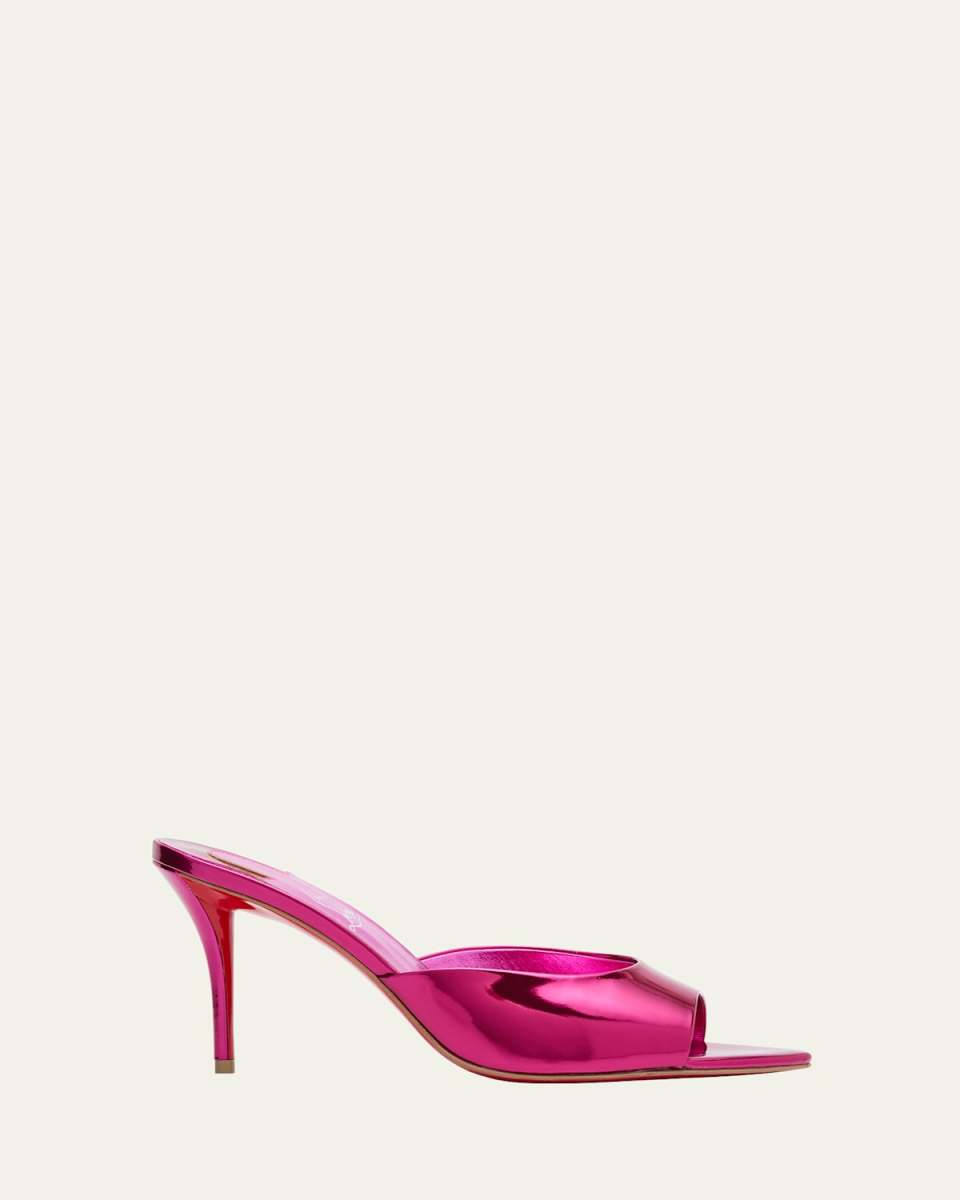 Miss Z Mirror Red Sole Mule Sandals